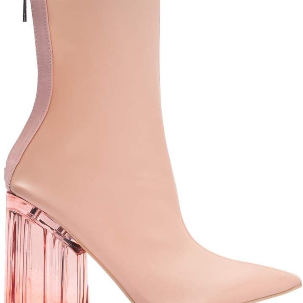 Cape Robbin Pink Birthday Suit Acrylic Heels